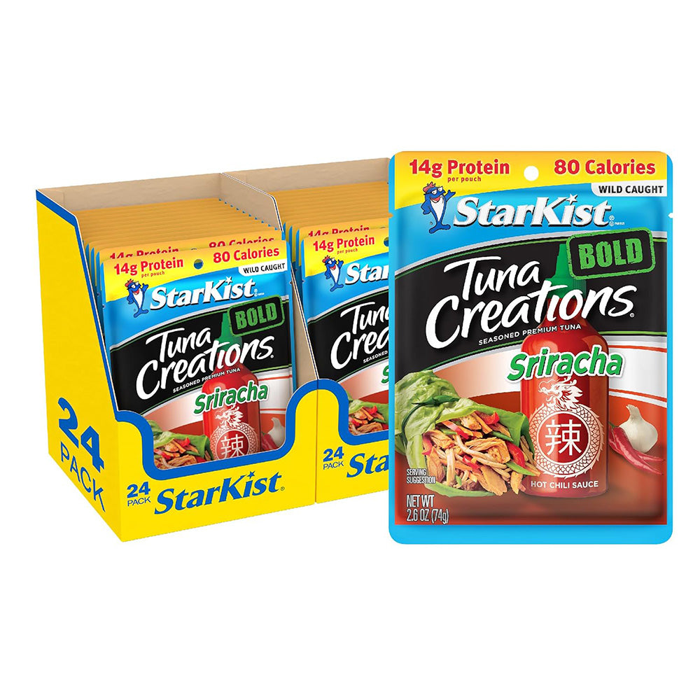 StarKist Tuna Creations BOLD Wild Caught Sriracha Ready toEat 2.6Oz(74g)